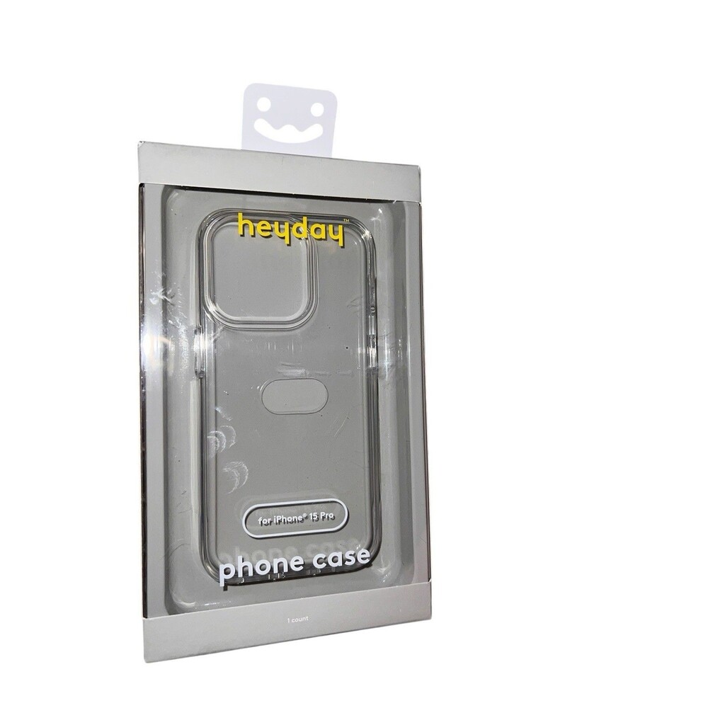 Heyday Case Clear For Apple iPhone 15 Pro, Wireless Charging Compatible